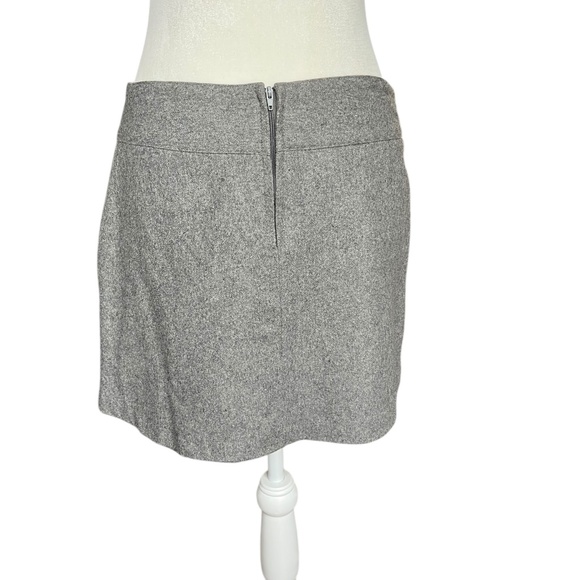 Vintage Gray Y2K Wool-Blend Mini Skirt 30 Waist - Picture 4 of 4